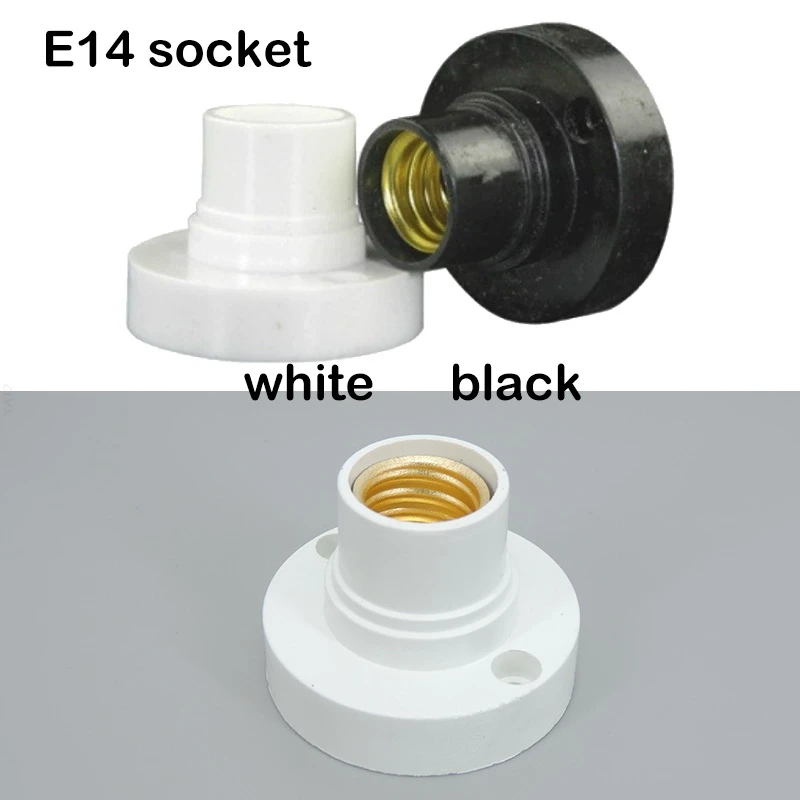 E14 White black Light Bulb AC power Socket Holder Base Fitting Screw Cap LED Light Lamp Fixing Adapter Converter 110V-230V C1
E14 White black Light Bulb AC power Socket Holder Base Fitting Screw Cap LED Light Lamp Fixing Adapter Converter 110V-230V C1