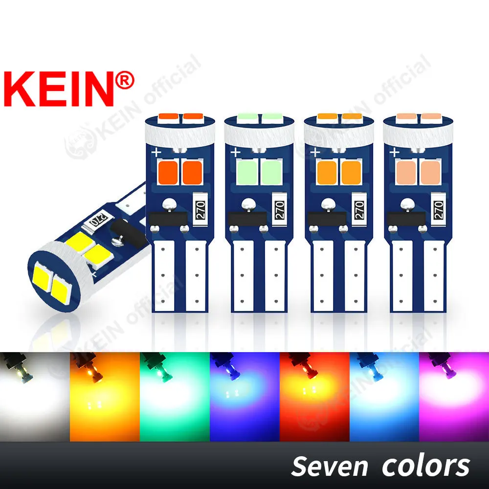 KEIN 20PCS Non Polar 6SMD W3W T5 Led Bulb Meter 73 74 17 27 Car Dashboard Instrument Light White Map Plate Panel Warning Lamp
KEIN 20PCS Non Polar 6SMD W3W T5 Led Bulb Meter 73 74 17 27 Car Dashboard Instrument Light White Map Plate Panel Warning Lamp