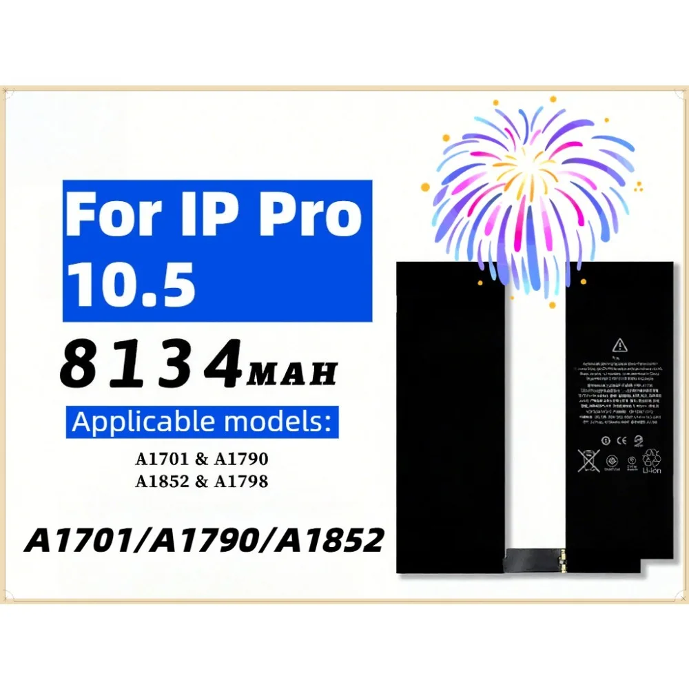 For Apple iPad Pro 10.5 inch A1701 A1709 drip tip 510Tablet Battery 8134mAh
For Apple iPad Pro 10.5 inch A1701 A1709 drip tip 510Tablet Battery 8134mAh