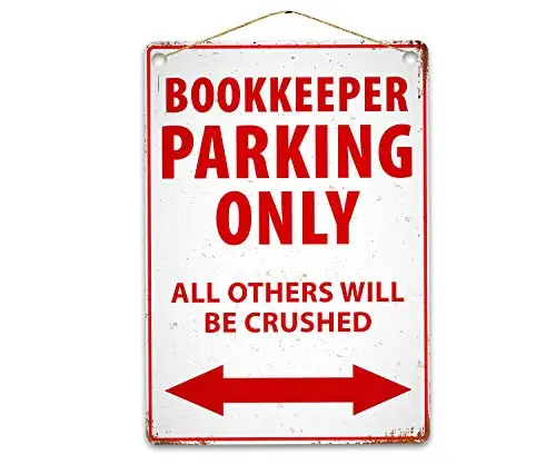 Funny Bookkeeper Parking Only Wall Poster Tin Sign Vintage BBQ Restaurant Dinner Room Cafe Shop Decor
Funny Bookkeeper Parking Only Wall Poster Tin Sign Vintage BBQ Restaurant Dinner Room Cafe Shop Decor