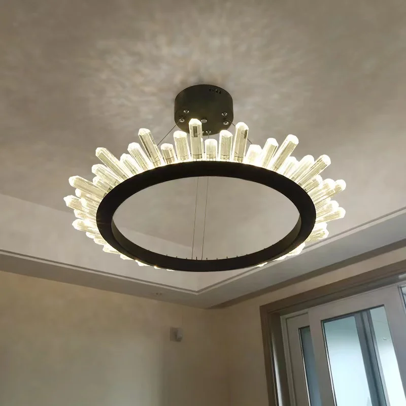 Modern Creative Circular Crystal Pendant Light Luxury Indoor Hotel Lobby Living Room Exhibition Hall Decorative Hanging Lamp
Modern Creative Circular Crystal Pendant Light Luxury Indoor Hotel Lobby Living Room Exhibition Hall Decorative Hanging Lamp