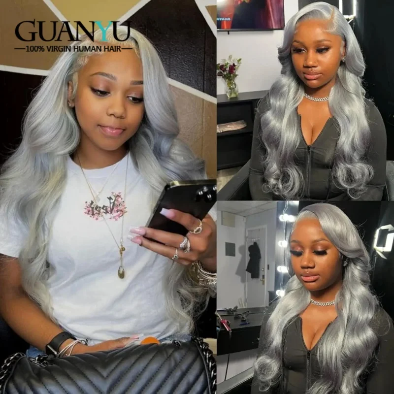 Gray Body Wave Lace Front Wig Vietnamese Human Hair Silver Grey Wigs for Women 13X4 Glueless Lace Frontal Closure Wig
Gray Body Wave Lace Front Wig Vietnamese Human Hair Silver Grey Wigs for Women 13X4 Glueless Lace Frontal Closure Wig