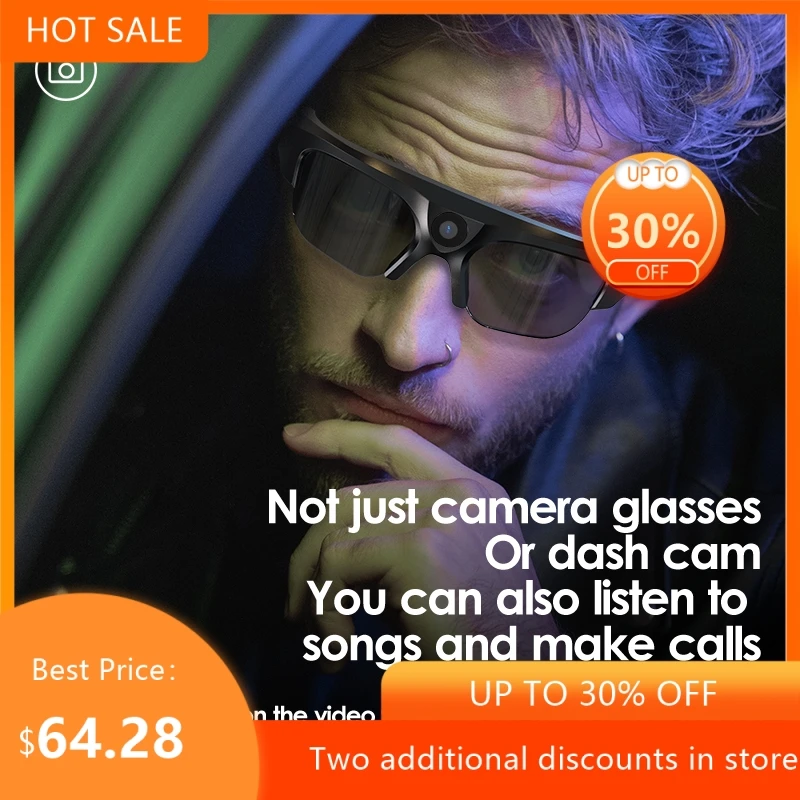 Echowear Smart Intelligent Photography Glasses Record Videos Bluetooth Glasses Black Technology Driving Recorder Sports Cycling
Echowear Smart Intelligent Photography Glasses Record Videos Bluetooth Glasses Black Technology Driving Recorder Sports Cycling