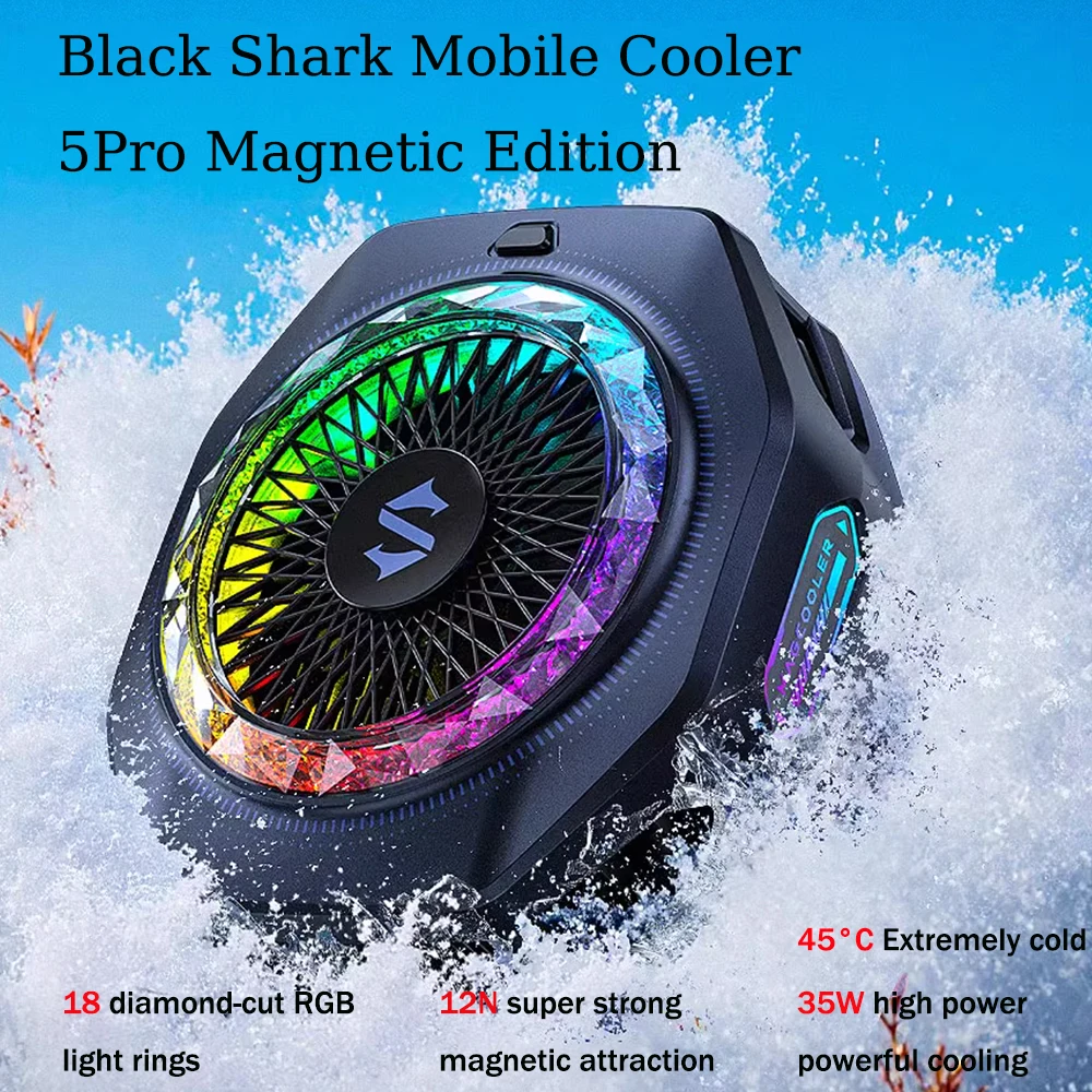 Original Black Shark FunCooler 5pro MAGNETIC 5 Fast Phone Cooler For iphone Nubia Xiaomi Huawei Oppo Samsung Mobile phone tablet
Original Black Shark FunCooler 5pro MAGNETIC 5 Fast Phone Cooler For iphone Nubia Xiaomi Huawei Oppo Samsung Mobile phone tablet