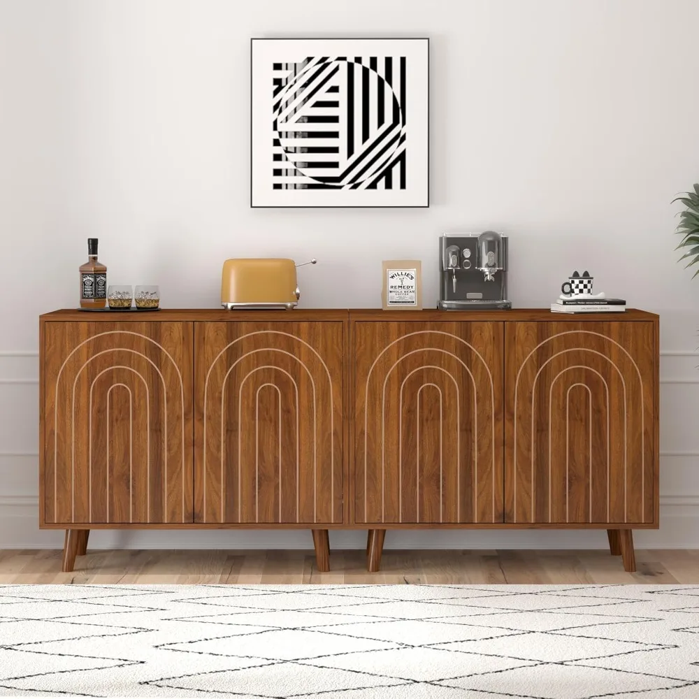 63" Sideboard Buffet Cabinet Set of 2, Modern Accent Cabinet with Carving Lines, Decorative Storage Cabinets for Bedroom Living
63" Sideboard Buffet Cabinet Set of 2, Modern Accent Cabinet with Carving Lines, Decorative Storage Cabinets for Bedroom Living