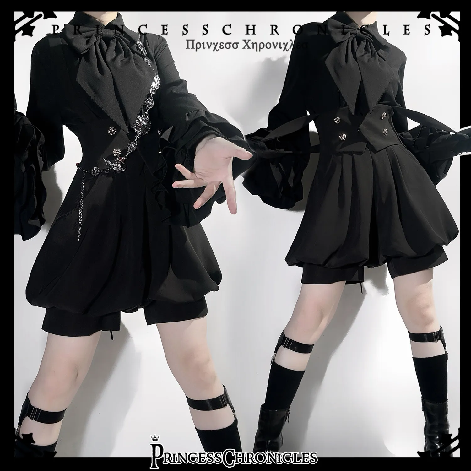 Japanese Original Doll Cos Long-sleeved Top Women's Retro Elegant Sweet Cool Lolita Prince Bow Long-sleeved Black Shirt Female
Japanese Original Doll Cos Long-sleeved Top Women's Retro Elegant Sweet Cool Lolita Prince Bow Long-sleeved Black Shirt Female