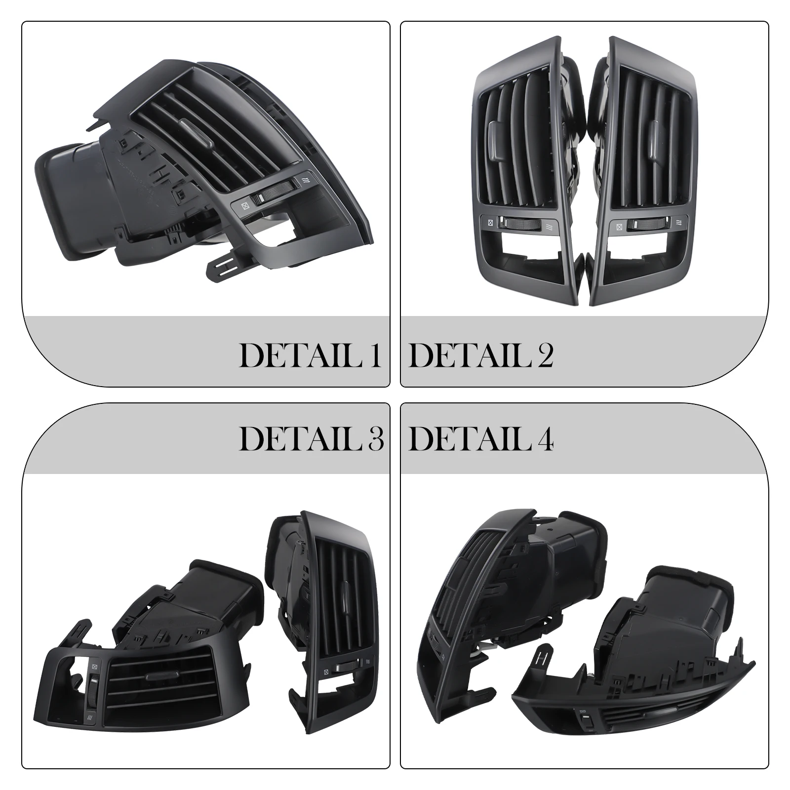 Air Conditioner Outlet Vent ABS Black For Land Replacement Vent 55670-60190 55680-60130 Middle Air Conditioner
Air Conditioner Outlet Vent ABS Black For Land Replacement Vent 55670-60190 55680-60130 Middle Air Conditioner