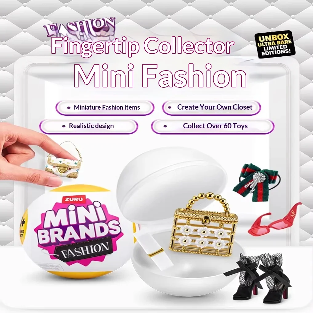 In Stock Zuru Mini Brands Fashion Surprise Ball Mini Handbag Shoes Lipstick Sunglasses Fashion Accessory Collectible Doll Toy
In Stock Zuru Mini Brands Fashion Surprise Ball Mini Handbag Shoes Lipstick Sunglasses Fashion Accessory Collectible Doll Toy