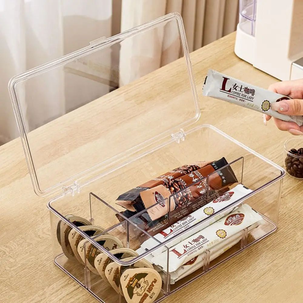 Акриловая коробка для хранения чайных пакетиков с крышкой Многофункциональная коробка для кофейных пакетиков с отделением, штабелируемая
Акриловая коробка для хранения чайных пакетиков с крышкой Многофункциональная коробка для кофейных пакетиков с отделением, штабелируемая