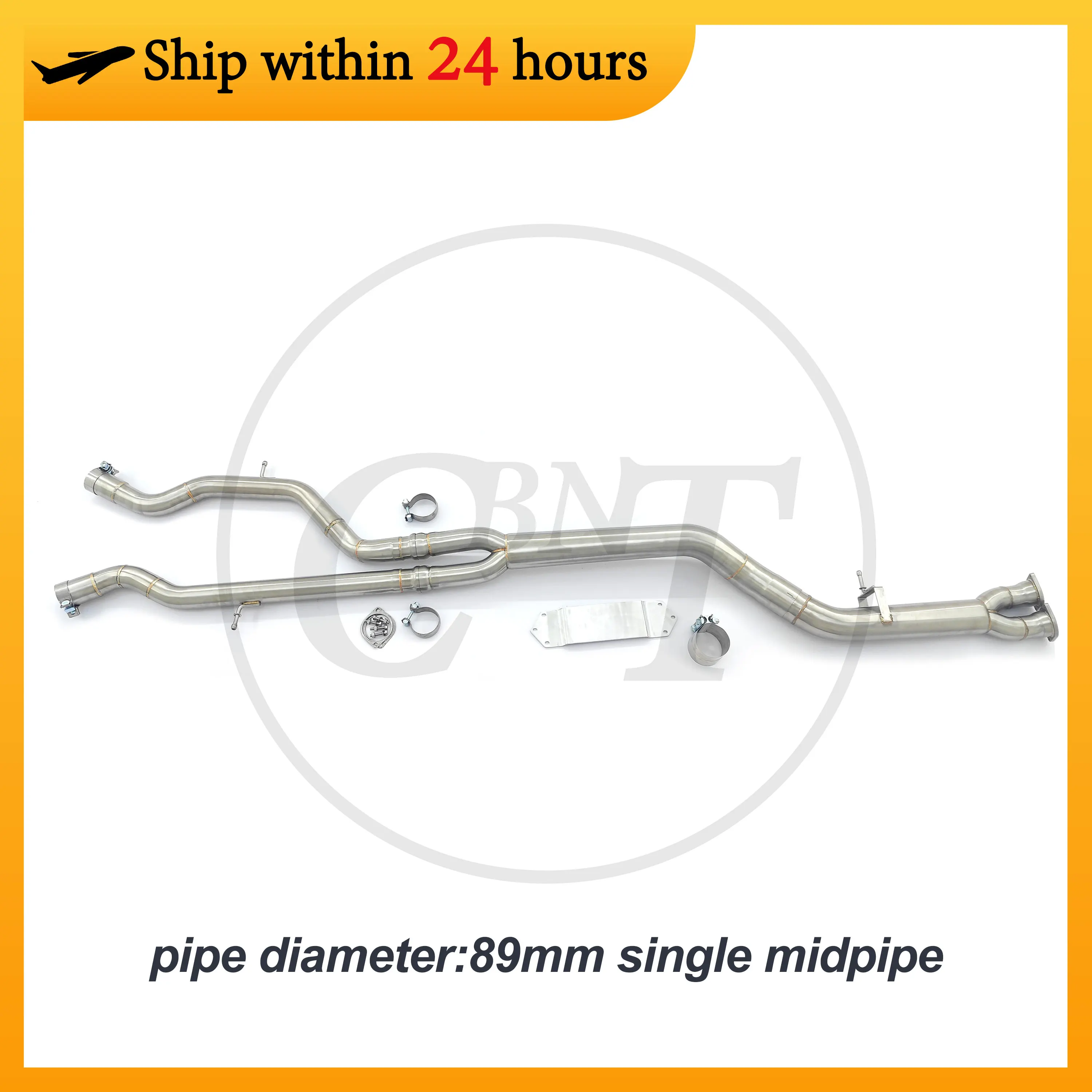 CBNT Mid Pipe with Brace for BMW M3 F80 M4 F82 S55 3.0T Exhaust Middle Pipe 89mm/3.5inches High Quality SS304 Exhaust System
CBNT Mid Pipe with Brace for BMW M3 F80 M4 F82 S55 3.0T Exhaust Middle Pipe 89mm/3.5inches High Quality SS304 Exhaust System