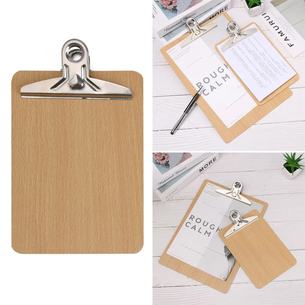 1PC Business Office Supplies Multi-Function Wooden Clipboards Folder Board Filing Clip Writing Sheet Pad
1PC Business Office Supplies Multi-Function Wooden Clipboards Folder Board Filing Clip Writing Sheet Pad