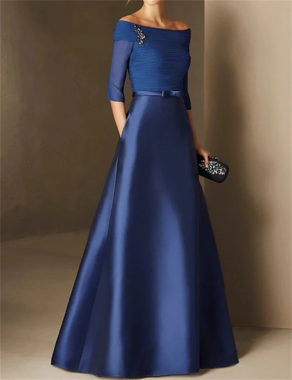 Elegant A-Line Minimalist Evening Dresses Engagement Formal Occasion Off Shoulder Half Sleeve Floor Length Chiffon with Ruched
Elegant A-Line Minimalist Evening Dresses Engagement Formal Occasion Off Shoulder Half Sleeve Floor Length Chiffon with Ruched