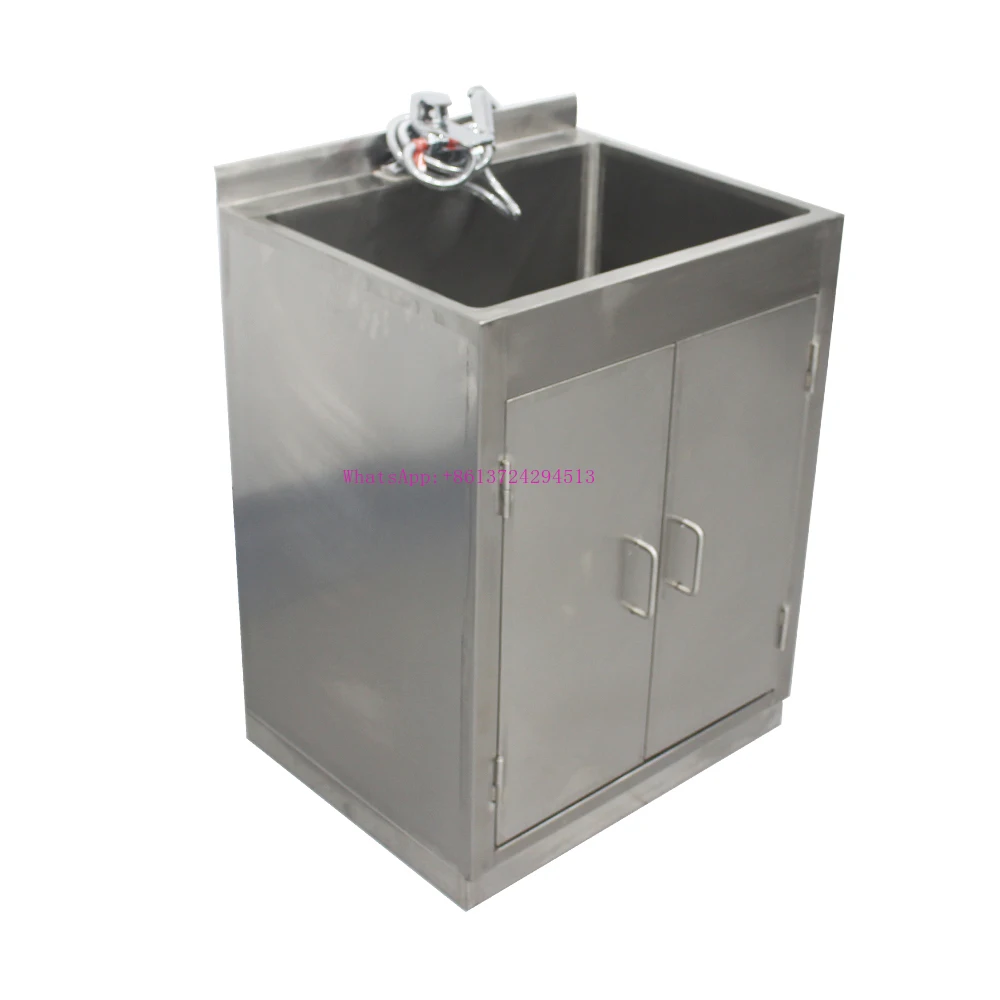 Medical equipment 304 Stainless Steel Mop Sink with Faucet & Sidesplashes
Medical equipment 304 Stainless Steel Mop Sink with Faucet & Sidesplashes