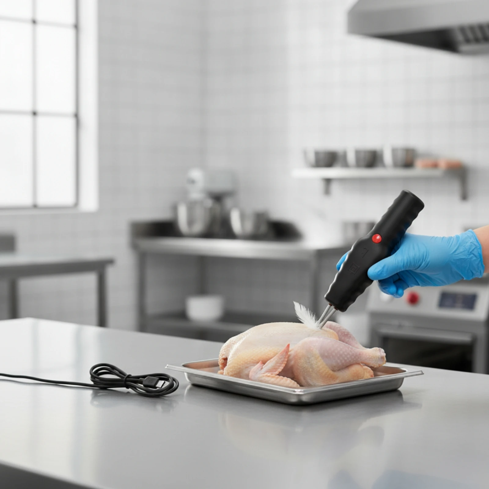 Cordless Fowl Defeathering Tool Powerful Engine Handheld Chicken Plucker Automatic Waterfowl Plucking Machine Waterproof
Cordless Fowl Defeathering Tool Powerful Engine Handheld Chicken Plucker Automatic Waterfowl Plucking Machine Waterproof