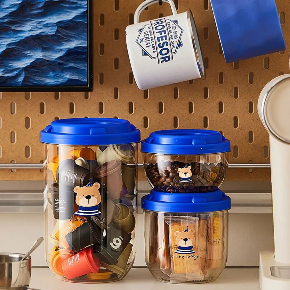 3Pcs/Set Cartoon Grain Storage Can Bear Pattern Moisture-proof Spice Jar Transparent Insect-proof Kitchen Storage Jars Tea
3Pcs/Set Cartoon Grain Storage Can Bear Pattern Moisture-proof Spice Jar Transparent Insect-proof Kitchen Storage Jars Tea