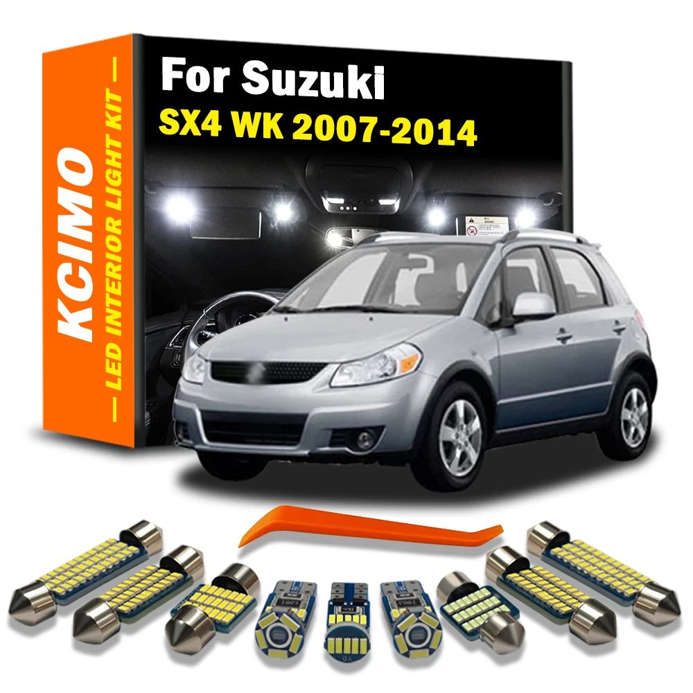Kcimo 9Pcs Canbus LED Interior Light Kit for Suzuki SX4 WK 2007-2014 Dome Map Reading Trunk License Plate Bulbs 2013 2012 2011
Kcimo 9Pcs Canbus LED Interior Light Kit for Suzuki SX4 WK 2007-2014 Dome Map Reading Trunk License Plate Bulbs 2013 2012 2011