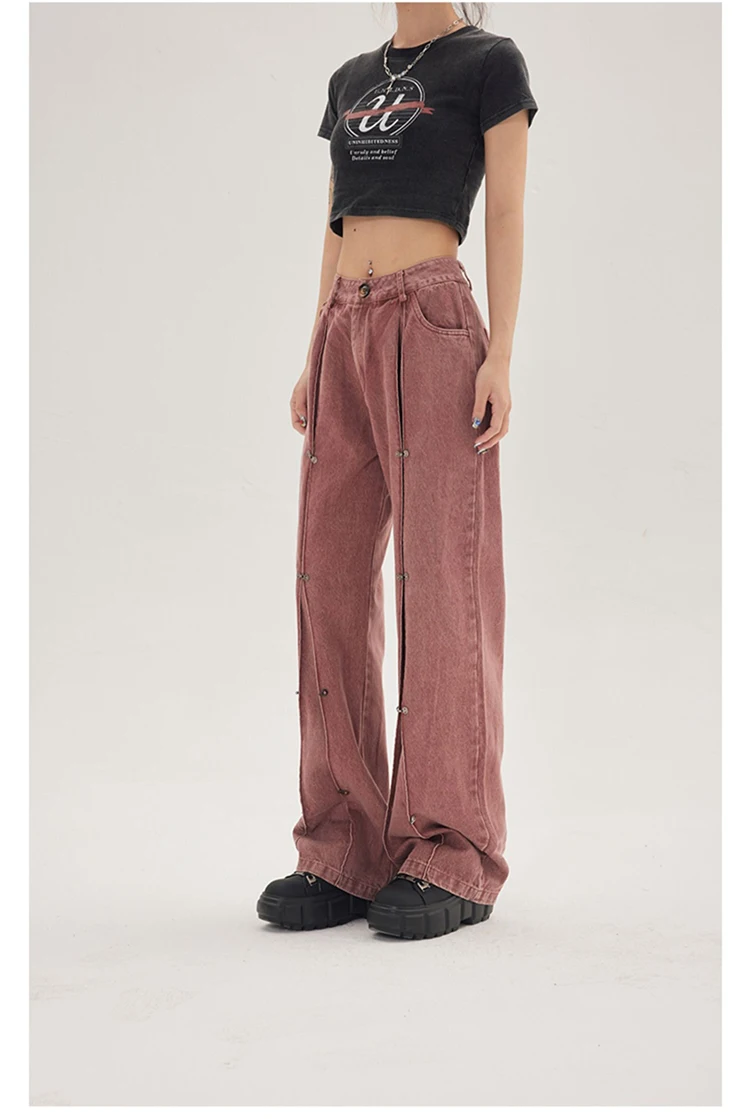 Women's Jeans High Waist Aesthetic Y2k Clothes Denim Trousers Vintage Mopping Korean Fashion Street Design Sense Denim Trousers
Women's Jeans High Waist Aesthetic Y2k Clothes Denim Trousers Vintage Mopping Korean Fashion Street Design Sense Denim Trousers