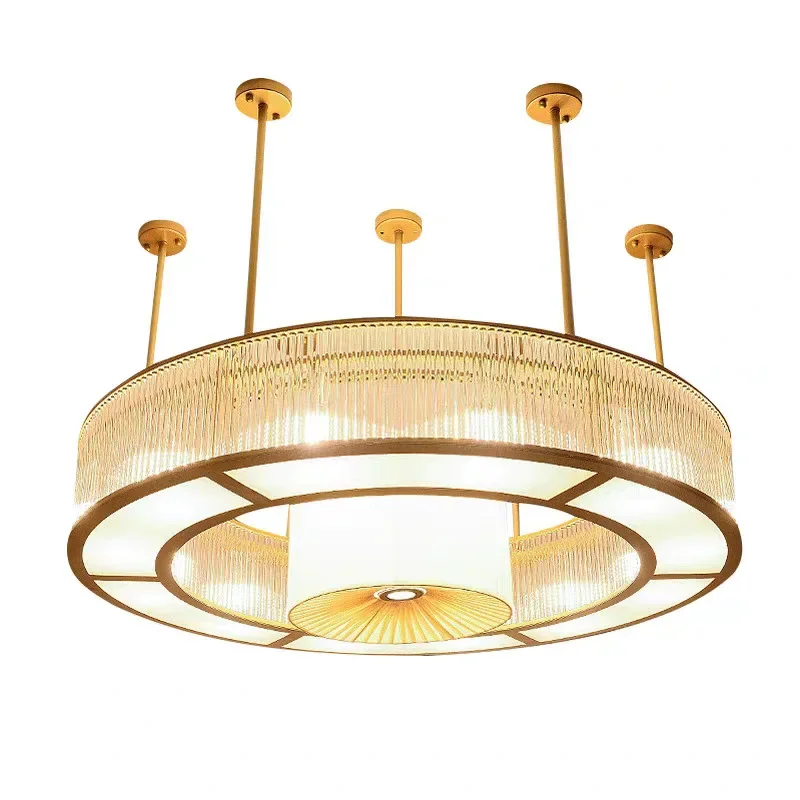 New Chinese-style living room crystal chandelier round hotel clubhouse box light villa restaurant private room sales
New Chinese-style living room crystal chandelier round hotel clubhouse box light villa restaurant private room sales