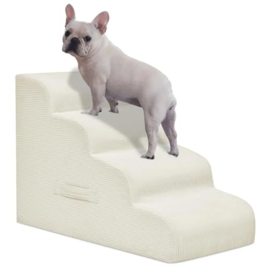 Dog Steps for Small Dogs, 4-Step Pet Ramp Stairs for High Beds and Sofa, Non-Slip Pet Stairs for Small Dogs and Cats, Removable
Dog Steps for Small Dogs, 4-Step Pet Ramp Stairs for High Beds and Sofa, Non-Slip Pet Stairs for Small Dogs and Cats, Removable
