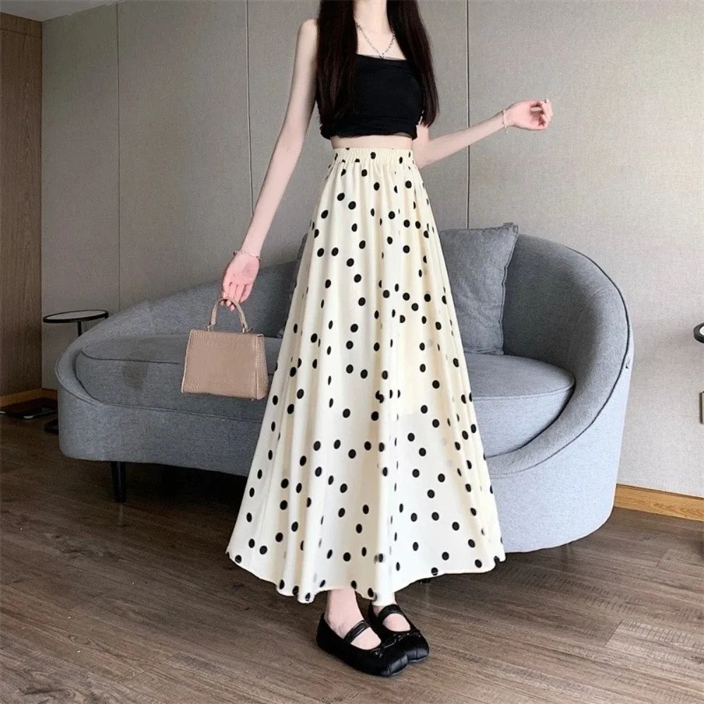 Breathable Elastic Waist Polka Dot Skirt Slim Fit Splicing Design A-Line Skirt Pleated Summer Half-length Dress Summer
Breathable Elastic Waist Polka Dot Skirt Slim Fit Splicing Design A-Line Skirt Pleated Summer Half-length Dress Summer