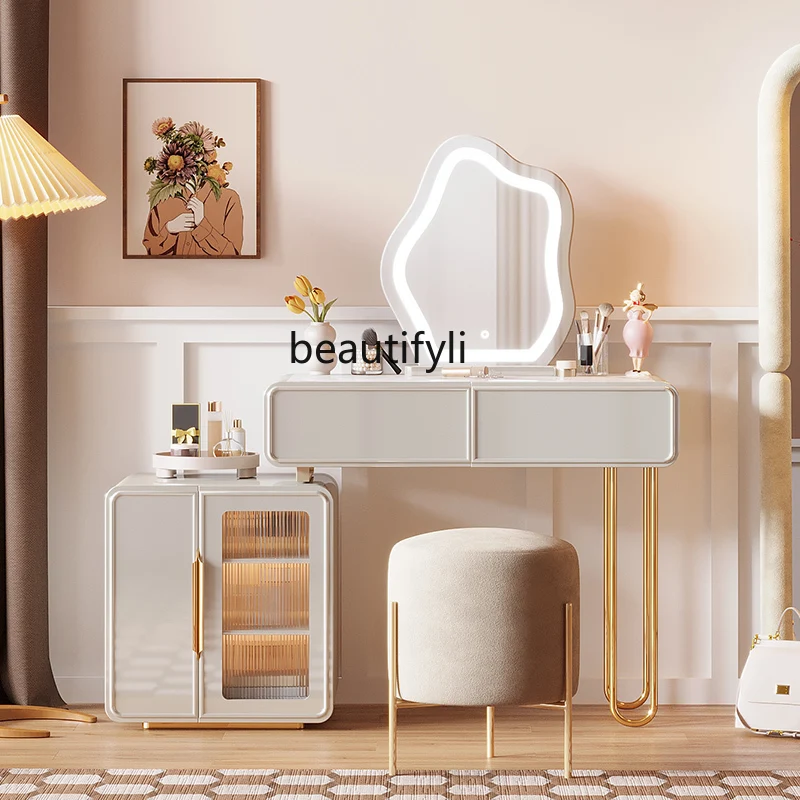 CXH Storage Cabinet Integrated Modern Minimalist Retractable Cream Style Designer Makeup Table
CXH Storage Cabinet Integrated Modern Minimalist Retractable Cream Style Designer Makeup Table