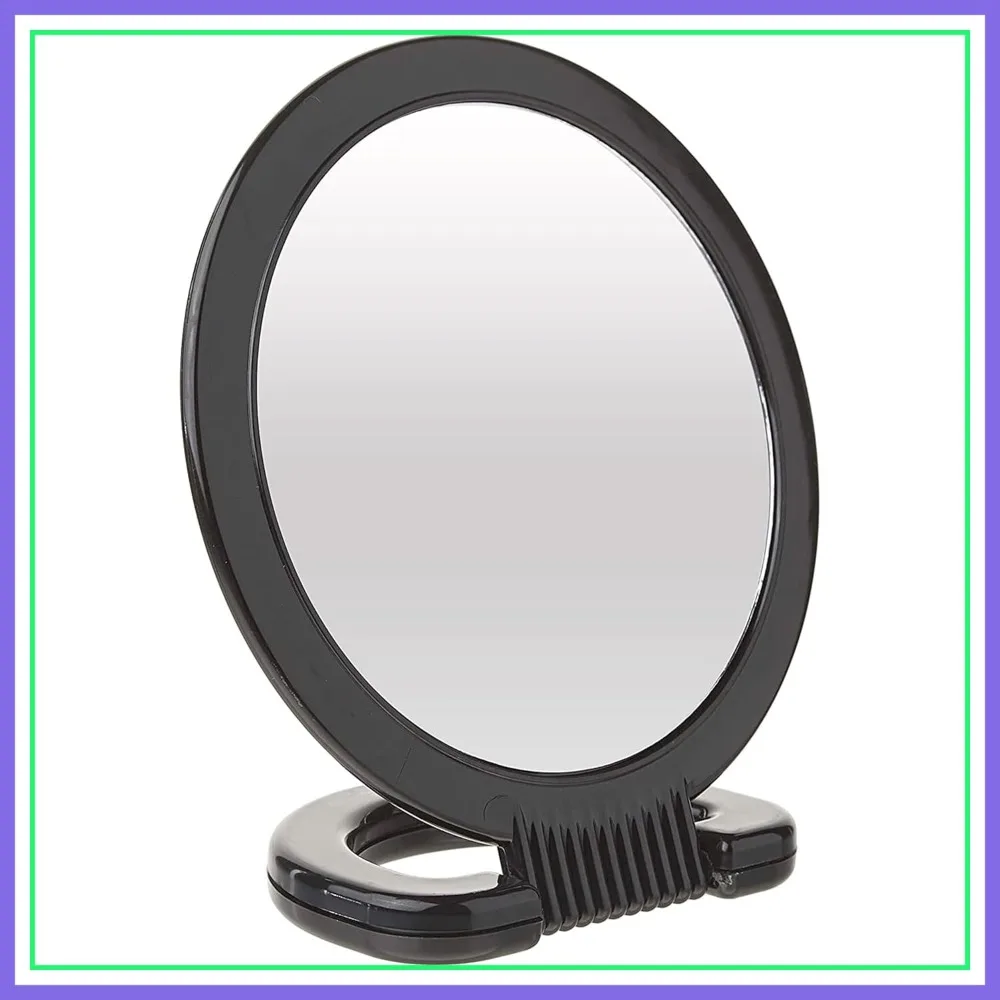 Double-Sided Hand Mirror 1X & 3X Magnification, Lightweight Portable Handheld Mirror for Makeup, Shaving, Travel & Gym, 6 Inch
Double-Sided Hand Mirror 1X & 3X Magnification, Lightweight Portable Handheld Mirror for Makeup, Shaving, Travel & Gym, 6 Inch
