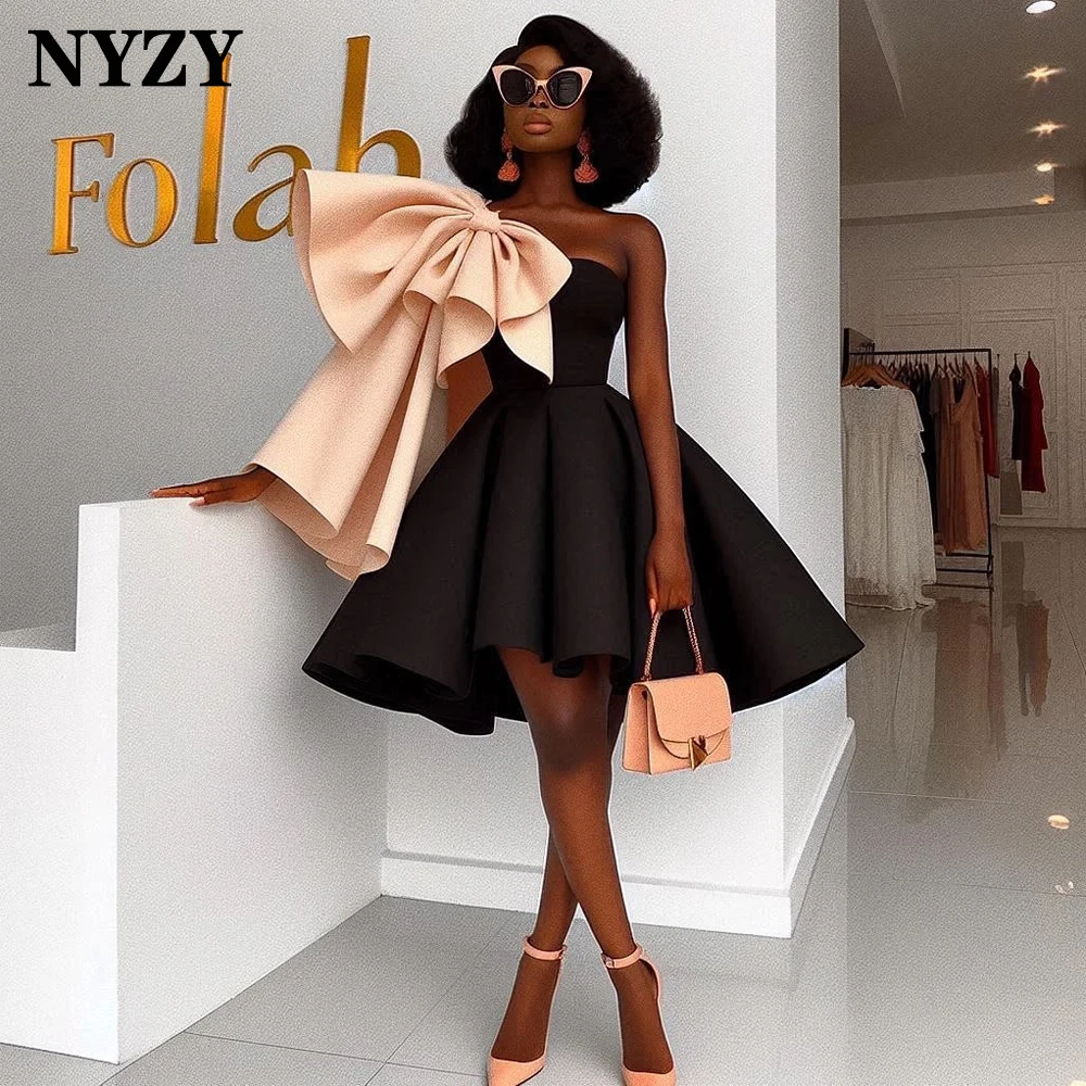 NYZY C380 Customized Short Prom Dresses Satin One Shoulder Two Tone Africa Party Date Birthday Cocktail Ball Gowns
NYZY C380 Customized Short Prom Dresses Satin One Shoulder Two Tone Africa Party Date Birthday Cocktail Ball Gowns