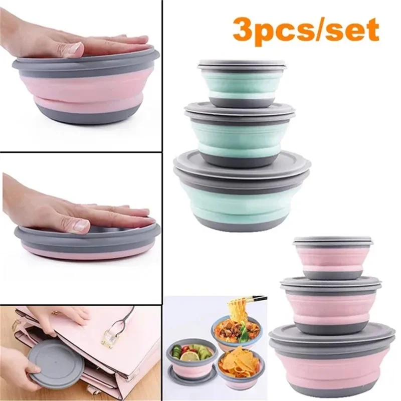 3-Piece Silicone Folding Bowls Set - BPA-Free, Leak-Proof & Durable - Perfect for Food, Water & Feeding - Space-Saving, Foldable
3-Piece Silicone Folding Bowls Set - BPA-Free, Leak-Proof & Durable - Perfect for Food, Water & Feeding - Space-Saving, Foldable