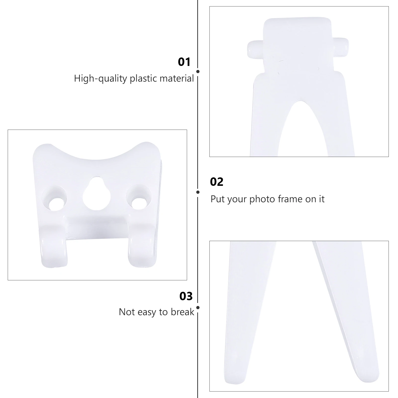 50 Pcs Photo Frame Stand Supports Holders Dovetail Brackets Picture Desktop Organizer Plastic Display Racks Office
50 Pcs Photo Frame Stand Supports Holders Dovetail Brackets Picture Desktop Organizer Plastic Display Racks Office