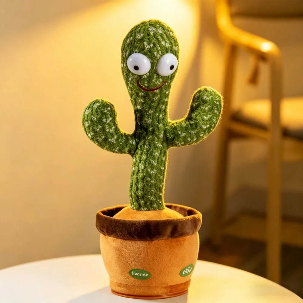 Dancing Cactus Repeat Talking Toy Electronic Plush Toys Can Sing Record Lighten USB Early Education Funny Gift Interactive Bled
Dancing Cactus Repeat Talking Toy Electronic Plush Toys Can Sing Record Lighten USB Early Education Funny Gift Interactive Bled