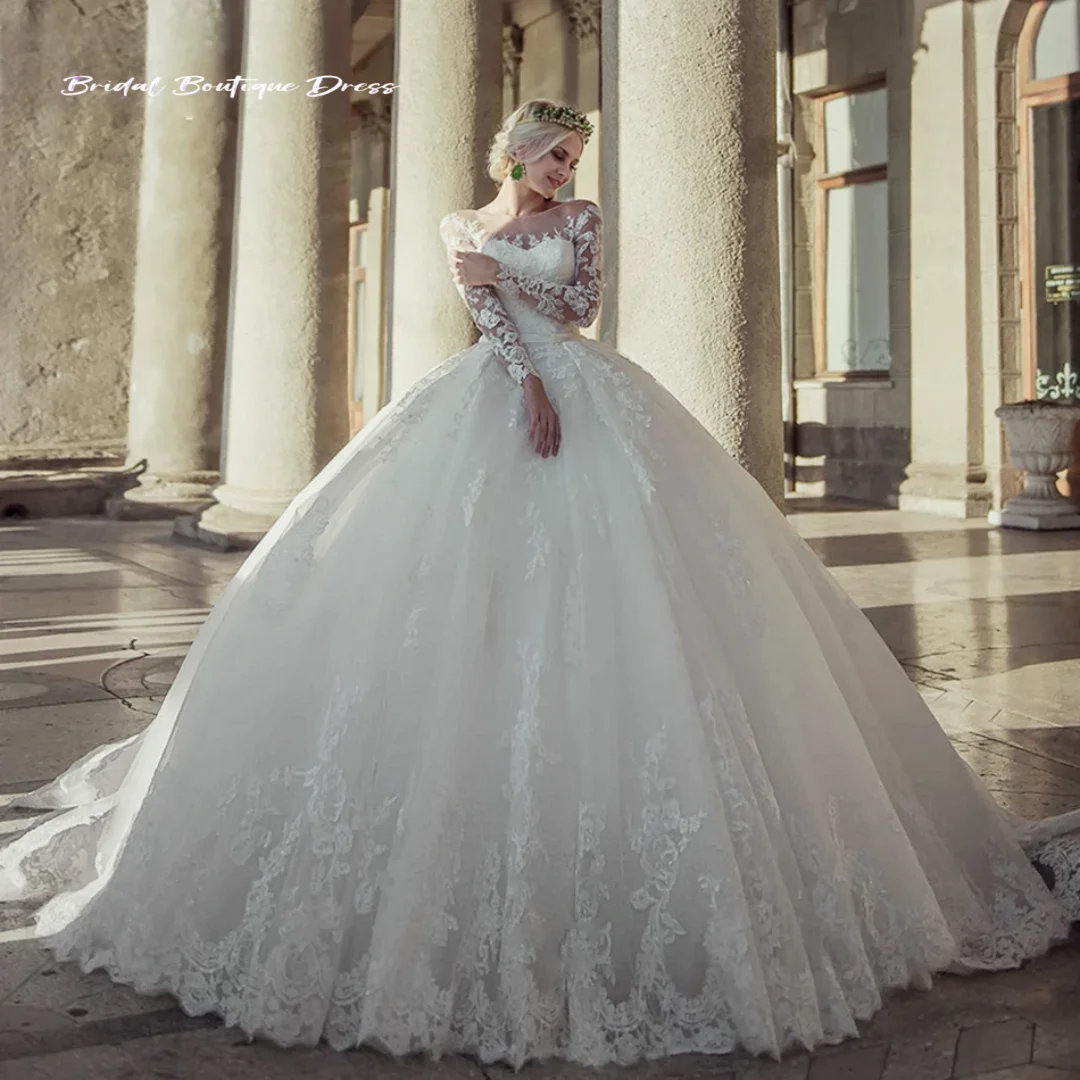 Свадебное платье на заказ с белыми аппликациями и круглым вырезом, модель 2026 года, бальное платье в пол со шлейфом, из тюля, на молнии, индивидуальный пошив
Свадебное платье на заказ с белыми аппликациями и круглым вырезом, модель 2026 года, бальное платье в пол со шлейфом, из тюля, на молнии, индивидуальный пошив