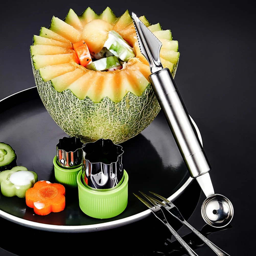 2pcs Fruit Baller Scoop Carving Knife Watermelon Digger Stainless Steel Cutter For Ice Cream Salad Melon Tool Kitchen
2pcs Fruit Baller Scoop Carving Knife Watermelon Digger Stainless Steel Cutter For Ice Cream Salad Melon Tool Kitchen