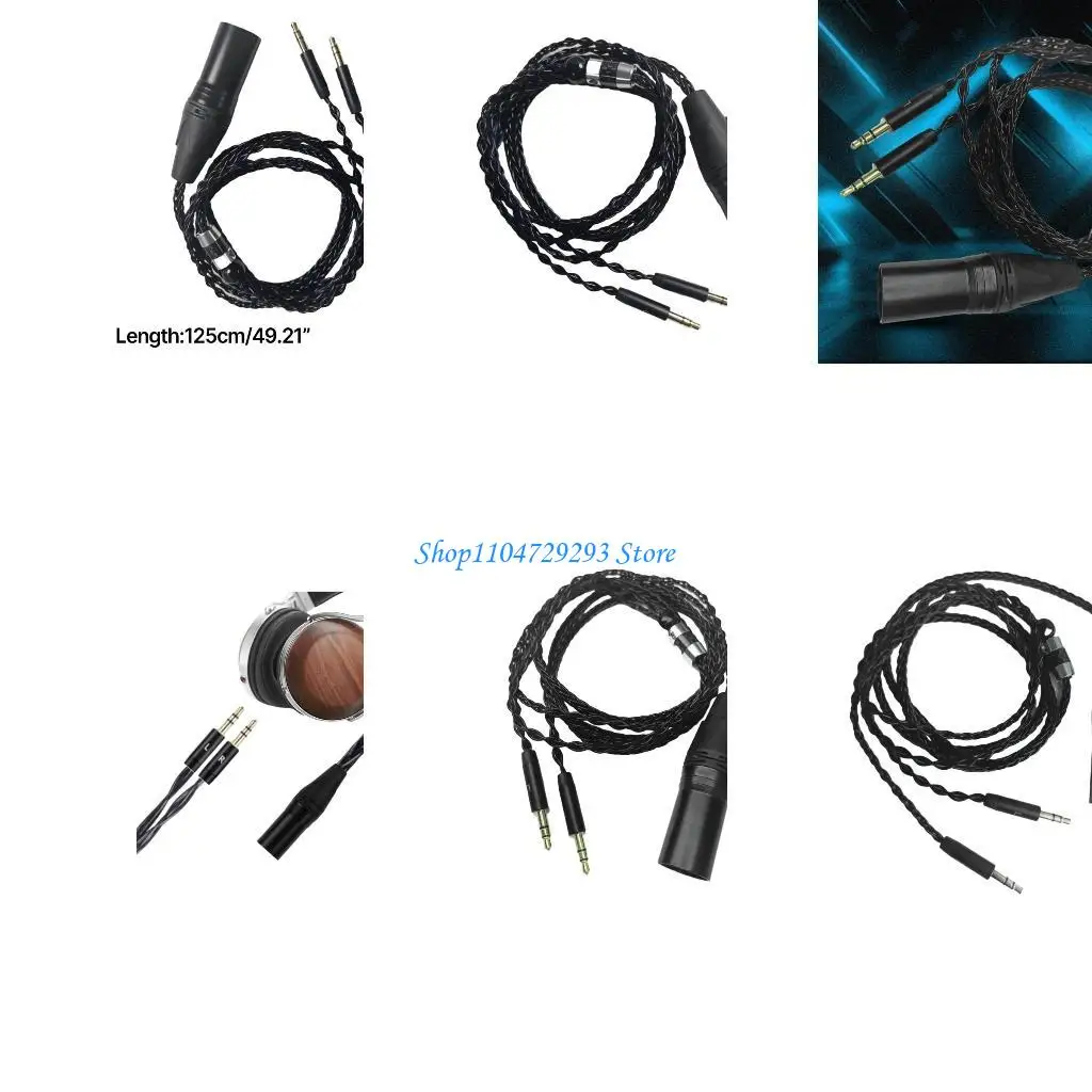 Y2GD Стерео кабель XLR с разъемом 3,5 мм на 4 контакта для наушников D7100 D7200, 125 см/49,21 дюйма
Y2GD Стерео кабель XLR с разъемом 3,5 мм на 4 контакта для наушников D7100 D7200, 125 см/49,21 дюйма