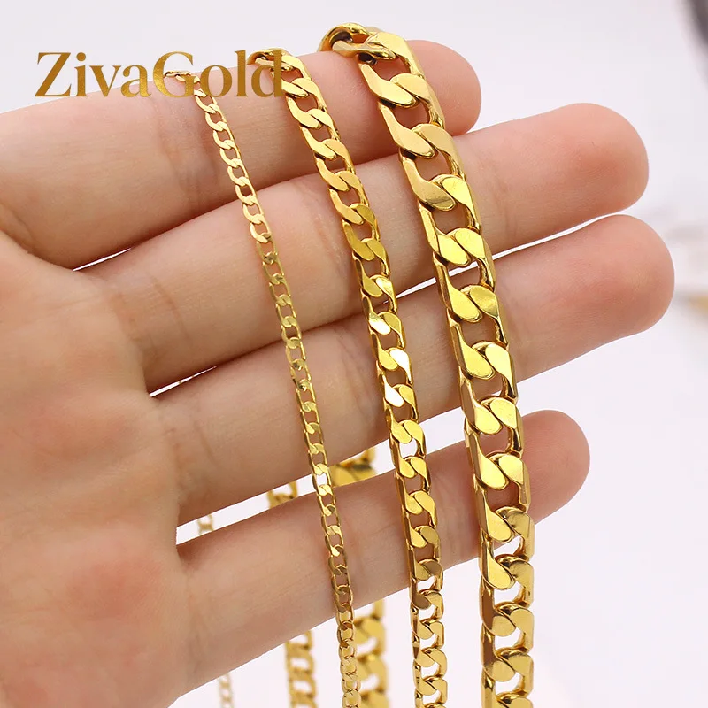 ZivaGold Luxury 24K 9999 Pure Gold real gold Men's Women's Cuban Chain Necklace
ZivaGold Luxury 24K 9999 Pure Gold real gold Men's Women's Cuban Chain Necklace