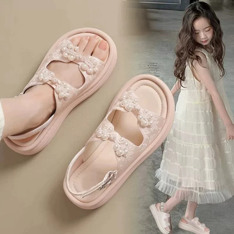 Girls Beach Shoes Soft Bottom Korean Style Kids Sandals Non-slip Comfortable 2026 Brand New Children Casual Shoes Trendy
Girls Beach Shoes Soft Bottom Korean Style Kids Sandals Non-slip Comfortable 2026 Brand New Children Casual Shoes Trendy