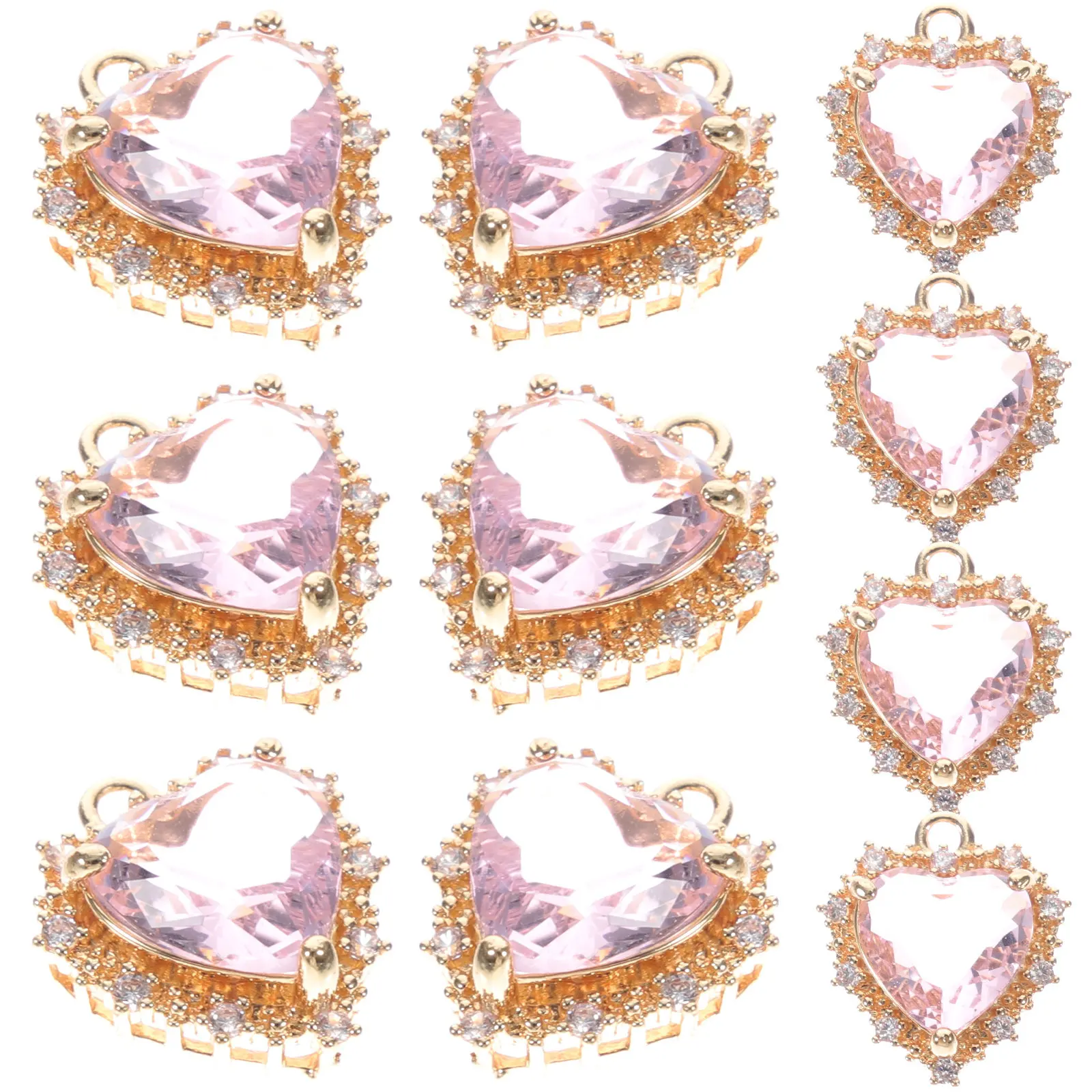 10Pcs Cute Lightweight Copper Heart Charms Bracelet Pendants Necklace Decors DIY Jewelry Making Craft Ornaments Handmade
10Pcs Cute Lightweight Copper Heart Charms Bracelet Pendants Necklace Decors DIY Jewelry Making Craft Ornaments Handmade