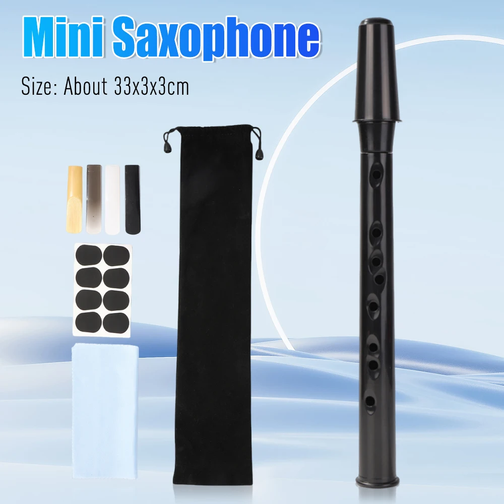 8- Hole Small Saxophone Portable Mini Saxophone with 4 Reeds Finger Charts with Cleaning Cloth Carrying Bag Musical Instruments
8- Hole Small Saxophone Portable Mini Saxophone with 4 Reeds Finger Charts with Cleaning Cloth Carrying Bag Musical Instruments