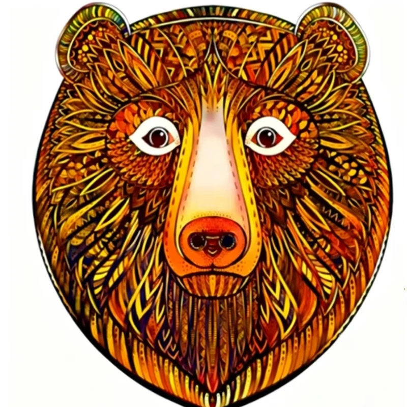 Unique Shape Animal Wooden Puzzle for Adults Bear King Puzzle Art Toys Family Games Home Decoration
Unique Shape Animal Wooden Puzzle for Adults Bear King Puzzle Art Toys Family Games Home Decoration