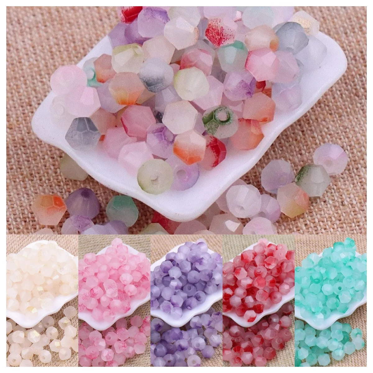 4mm fire grinding beads, gradient color double pointed cutting surface, glass beads, handmade DIY bracelet necklace loose beads
4mm fire grinding beads, gradient color double pointed cutting surface, glass beads, handmade DIY bracelet necklace loose beads