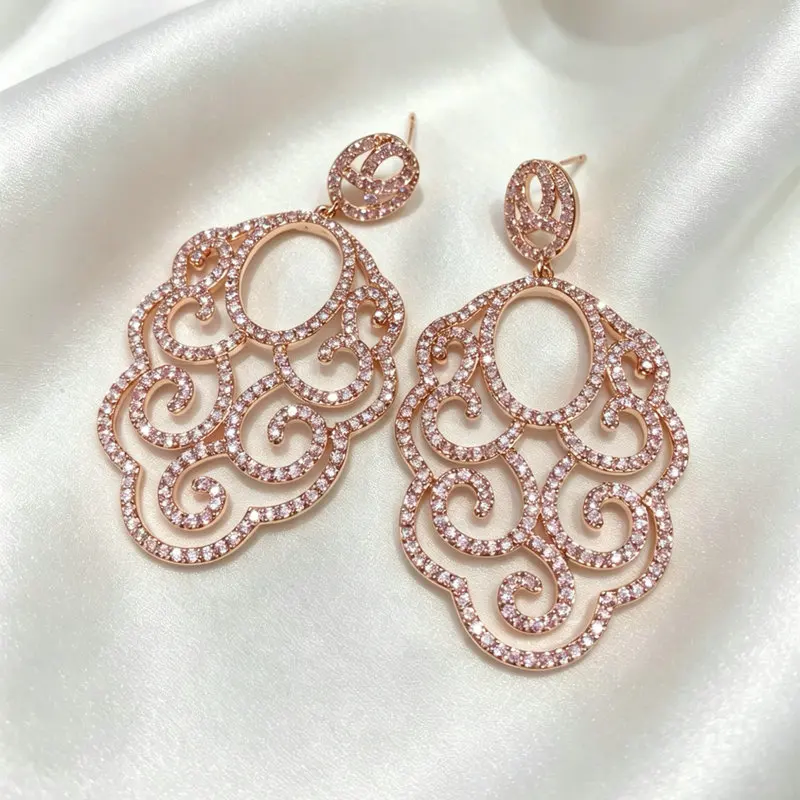 Bilincolor Fashion Rose Gold Hollow Earring for Women
Bilincolor Fashion Rose Gold Hollow Earring for Women