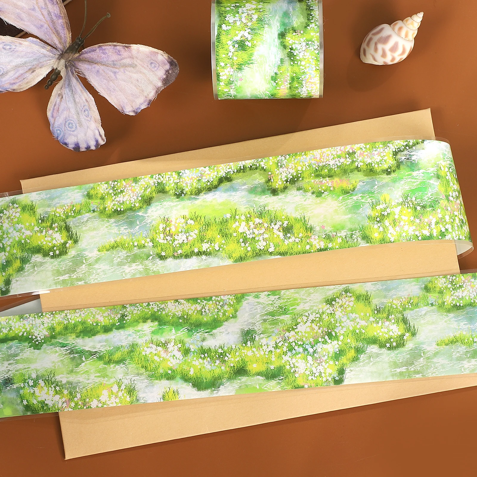 40mm*5m Vintage Pond Plant Flower Landscape PET Tape Creative DIY Journal Material Collage Scrapbooking Stationery
40mm*5m Vintage Pond Plant Flower Landscape PET Tape Creative DIY Journal Material Collage Scrapbooking Stationery