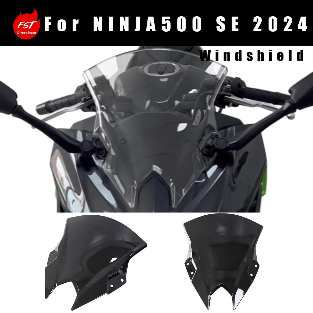 Fits NINJA500 SE 2024, OEM Style Windscreen & Wind Deflector
Fits NINJA500 SE 2024, OEM Style Windscreen & Wind Deflector