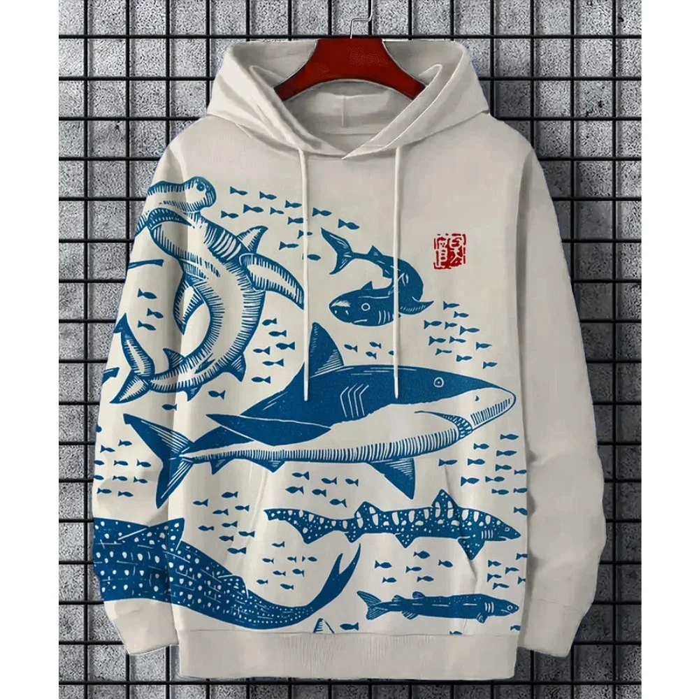 Fashion Japanese Style Harajuku Hoodie For Men Funny Sea Whale Graphic 3D Printed Hooded Sweatshirt Autumn Casual Thin Sweatwear
Fashion Japanese Style Harajuku Hoodie For Men Funny Sea Whale Graphic 3D Printed Hooded Sweatshirt Autumn Casual Thin Sweatwear