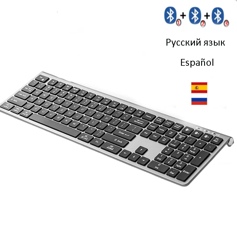 Wireless Bluetooth Keyboard for iPad Tablet Laptop 108 Keys 3Device Sync Rechargeable Bluetooth Keyboard
Wireless Bluetooth Keyboard for iPad Tablet Laptop 108 Keys 3Device Sync Rechargeable Bluetooth Keyboard