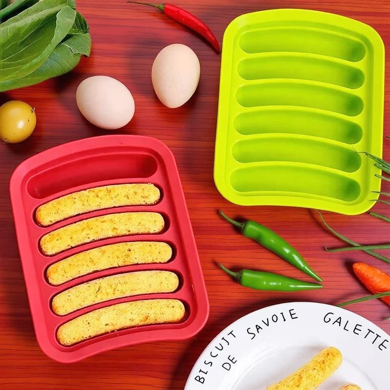 1Pc 6 Grids Silicone Sausage Maker Mould Handmade Hamburger Hot Dog Moulds With Lid Household Sausages Cake Baking Tools Molds
1Pc 6 Grids Silicone Sausage Maker Mould Handmade Hamburger Hot Dog Moulds With Lid Household Sausages Cake Baking Tools Molds