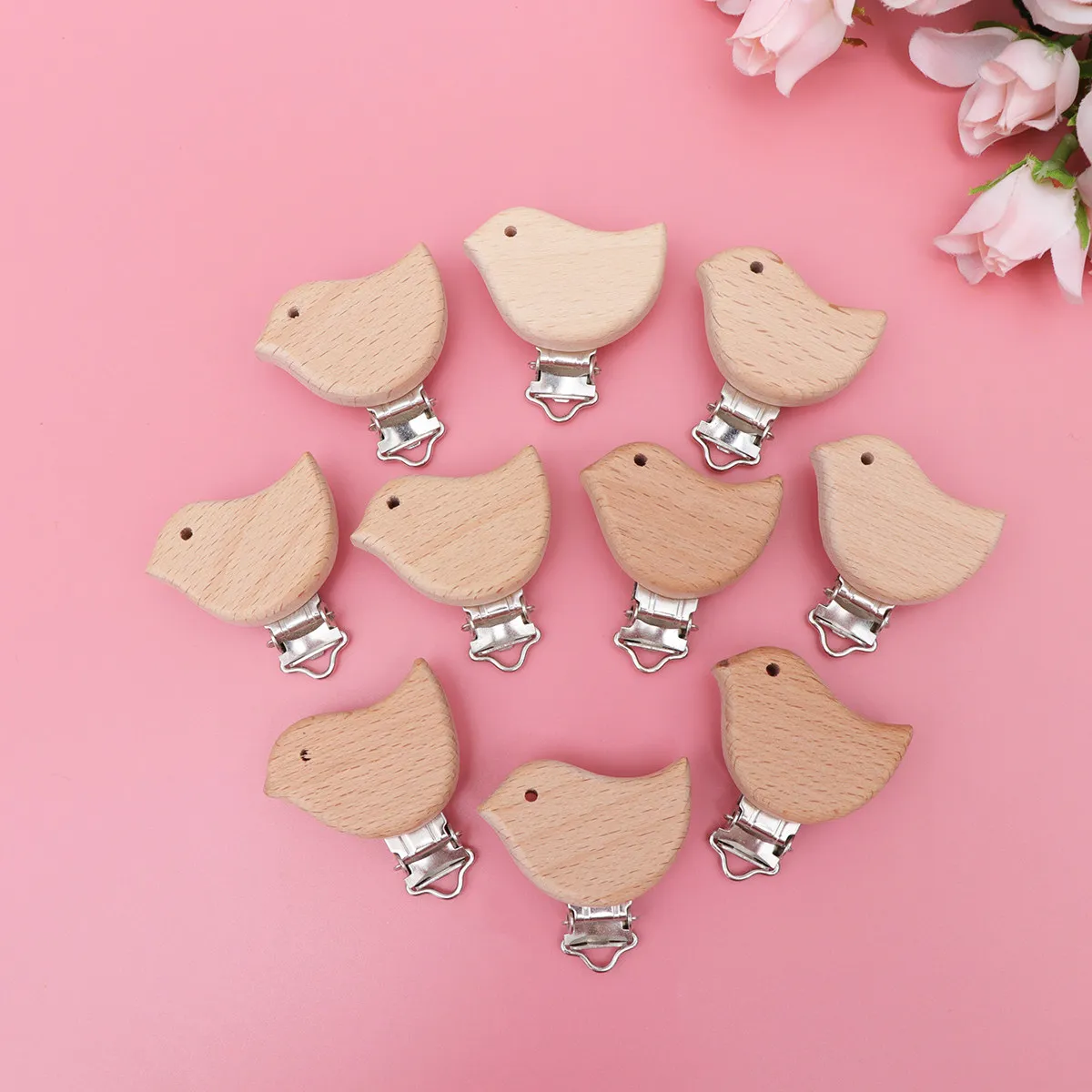 10Pcs Wood Baby Pacifier Clips Infant Safe Badge Clips Grinding Tooth Gum Accessories Creative Pacifier Chain DIY Jewelry
10Pcs Wood Baby Pacifier Clips Infant Safe Badge Clips Grinding Tooth Gum Accessories Creative Pacifier Chain DIY Jewelry