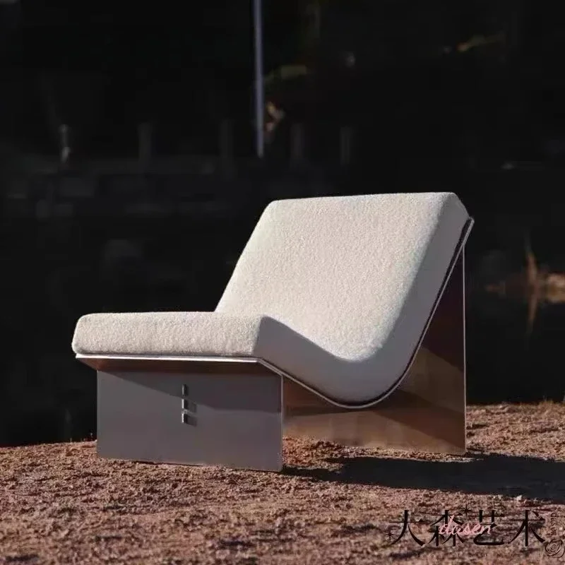 Luxury stainless steel leisure chair, fashionable villa hotel living room family single sofa chair
Luxury stainless steel leisure chair, fashionable villa hotel living room family single sofa chair