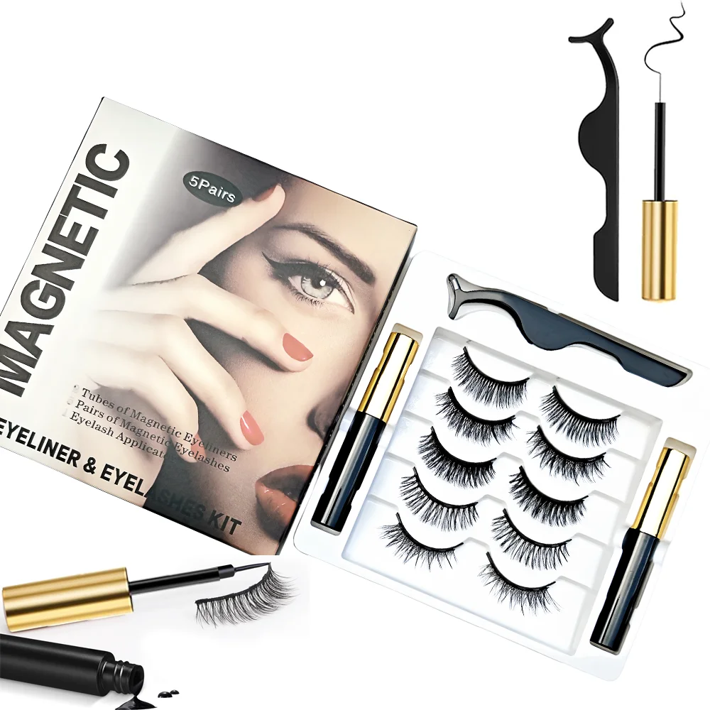 Magnetic Eyelashes with Eyeliner 5 Piece Set, Most Natural Looking Magnetic Lashes Kit with Applicator, Best 8D, 3D Look
Magnetic Eyelashes with Eyeliner 5 Piece Set, Most Natural Looking Magnetic Lashes Kit with Applicator, Best 8D, 3D Look