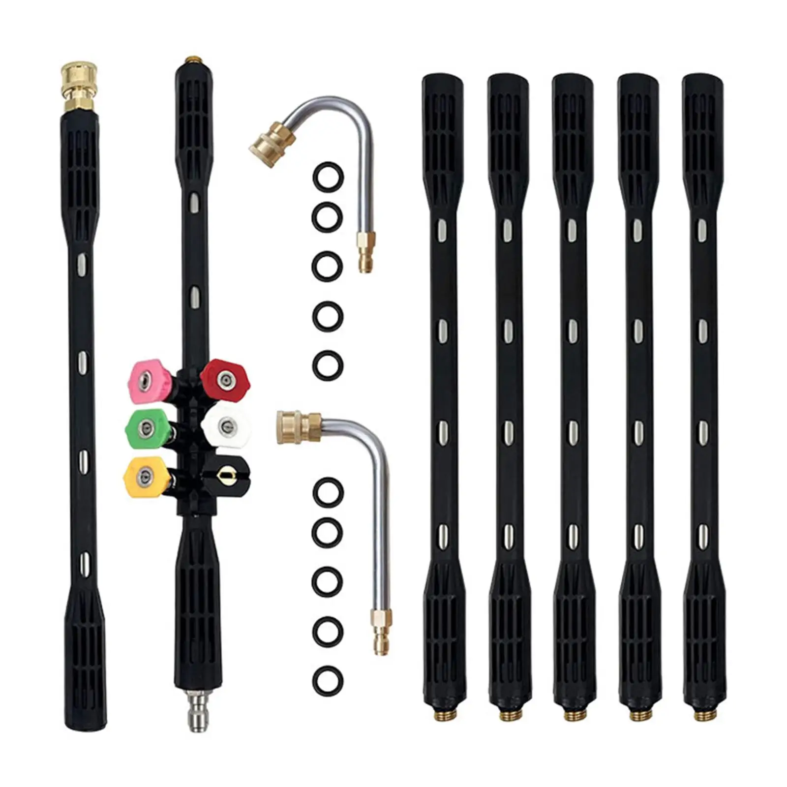 9Pcs Pressure Washer Extension Rod for Undercarriage Cleaner Pressure Washer
9Pcs Pressure Washer Extension Rod for Undercarriage Cleaner Pressure Washer