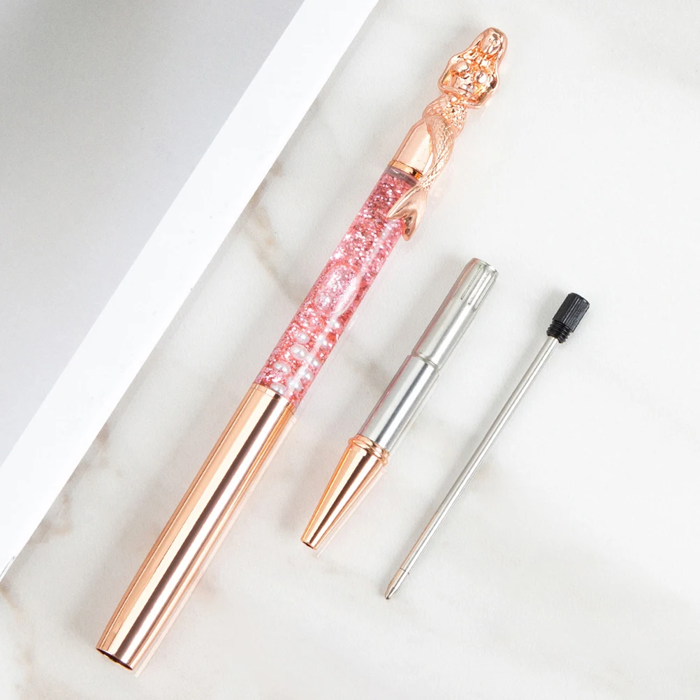 2 Pcs Cute Metallic Gold Pherry Ballpoint Pen Mermaid Pens Multifunction for Women Office Elegant
2 Pcs Cute Metallic Gold Pherry Ballpoint Pen Mermaid Pens Multifunction for Women Office Elegant